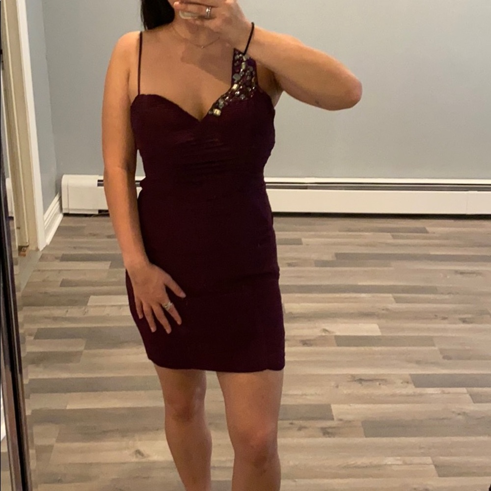 Pretty purple short cocktail dress